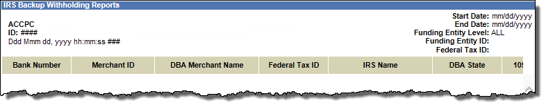 IRS Report