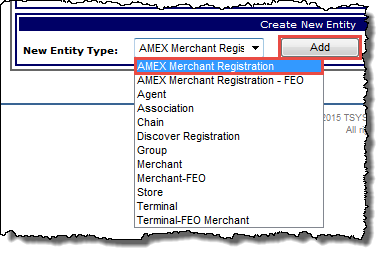 AMEX Merchant Registration