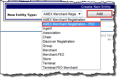 AMEX Merchant Registration FEO