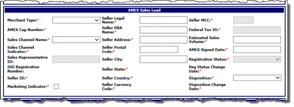 AMEX Sales Lead panel