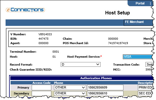 host setup